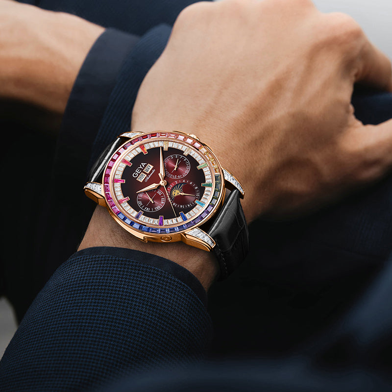 Rainbow Circle Multifunctional Mechanical Watch Fully Automatic Waterproof Men's - Zenvuxe