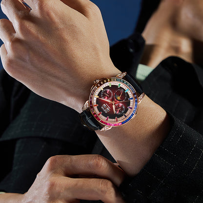 Rainbow Circle Multifunctional Mechanical Watch Fully Automatic Waterproof Men's - Zenvuxe