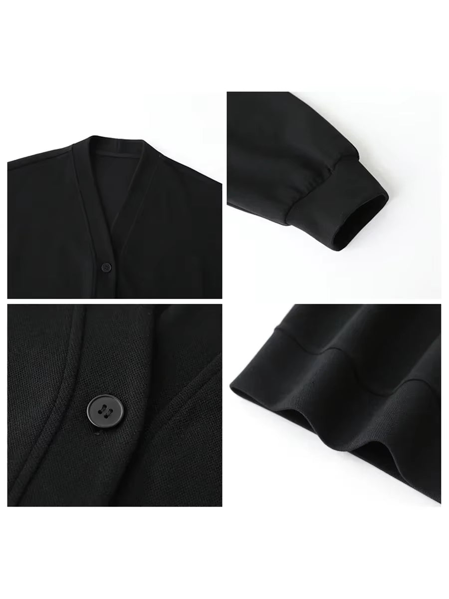 Korean Women'S Sweatshirts Solid Plush Thick Warm Loose Casual Female Tops Office Lady Coats Jacket Autumn Winter 2023