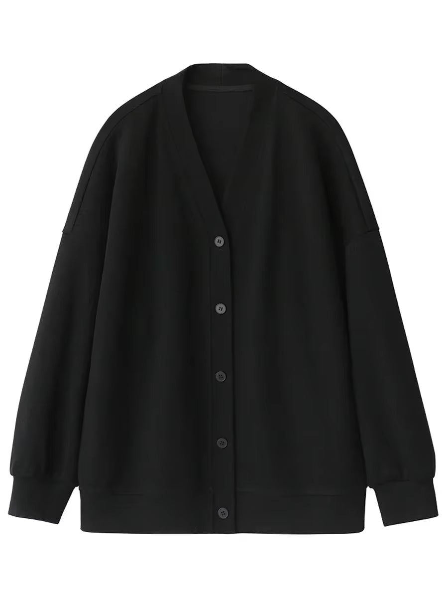 Korean Women'S Sweatshirts Solid Plush Thick Warm Loose Casual Female Tops Office Lady Coats Jacket Autumn Winter 2023